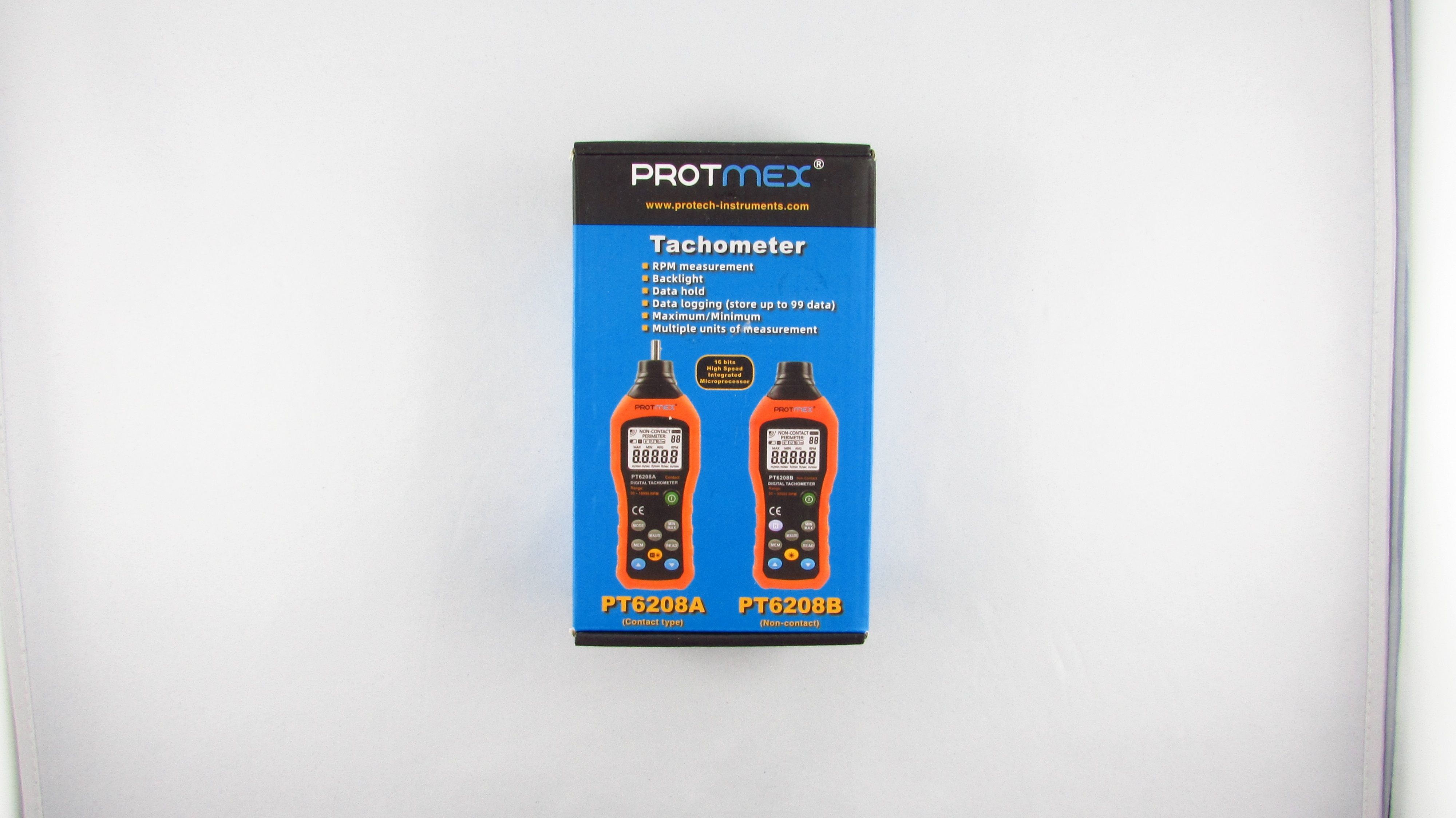 PROMEX - Tachometr Cyfrowy prędkościomierz PT6208A