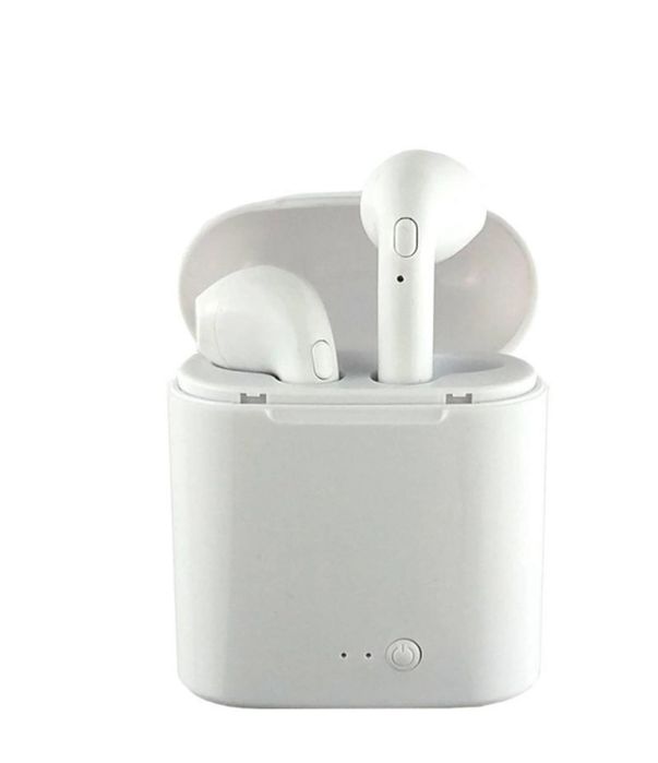 Бездротові блютуз навушники i7S TWS з боксом для зарядки