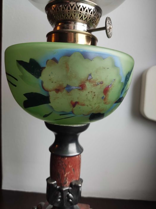 Stara francuska lampa naftowa XIX w nr 43