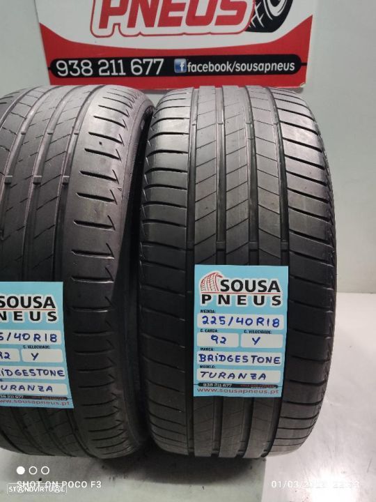 2 pneus semi novos 225-40r18 bridgestone - Oferta dos portes-120 Euros