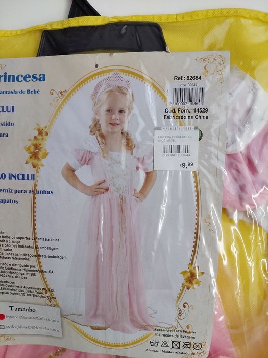 Vestido princesa carnaval