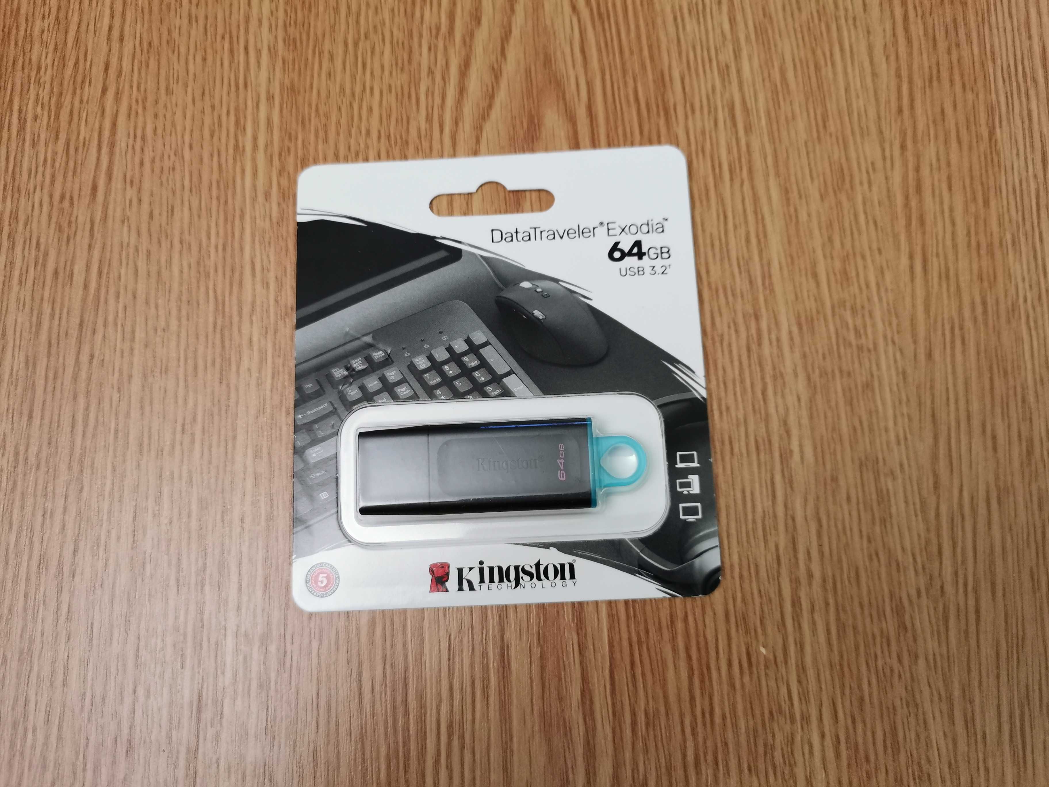 USB флешка Kingston 64GB DataTraveler Exodia Black/Teal USB 3.2