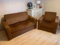 Okazja !! Zestaw wypoczynkowy sofa + fotel