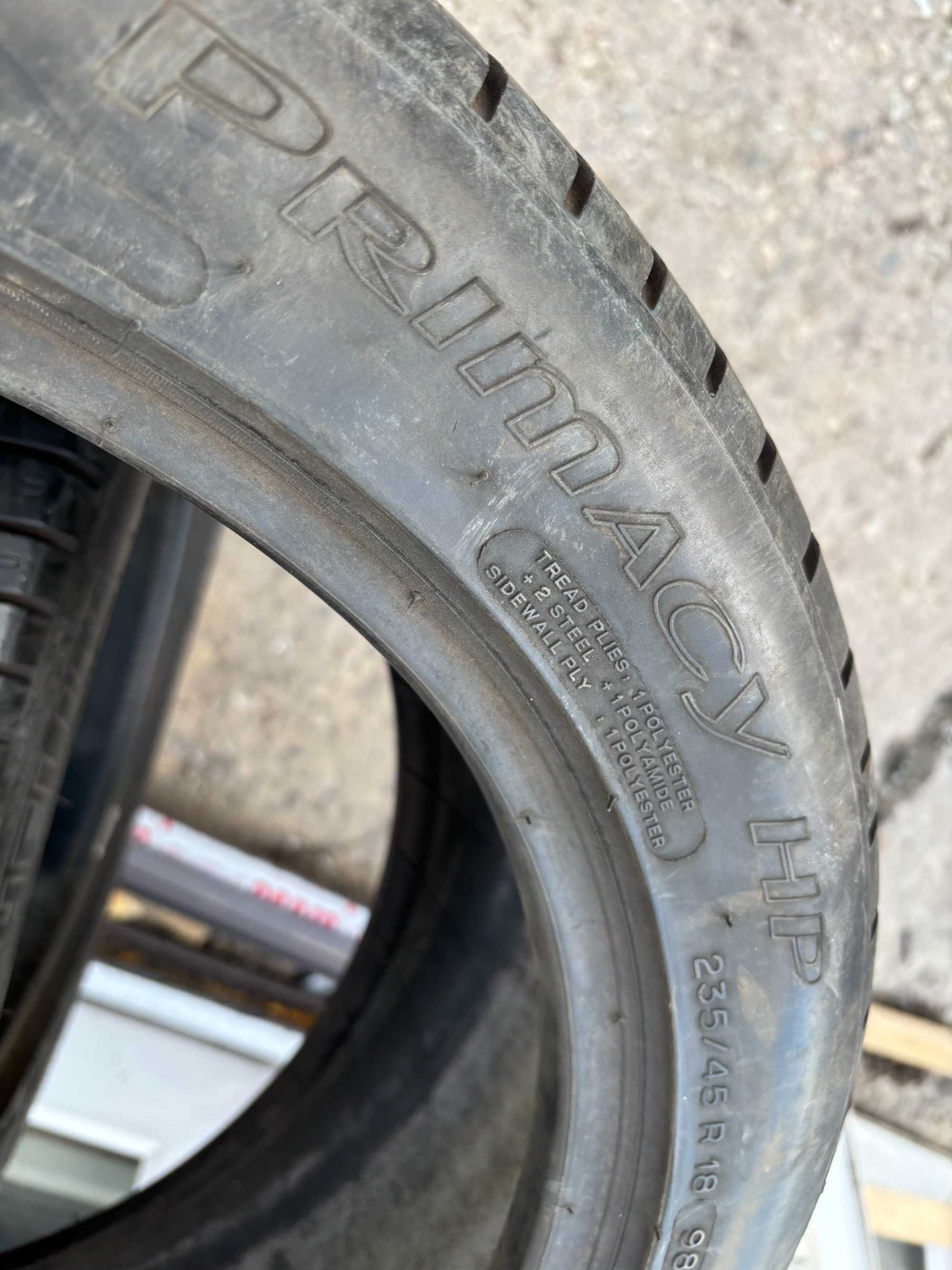 235-45-R18 MICHELIN PRIMACY HP 2штуки летняя резина GERMANY