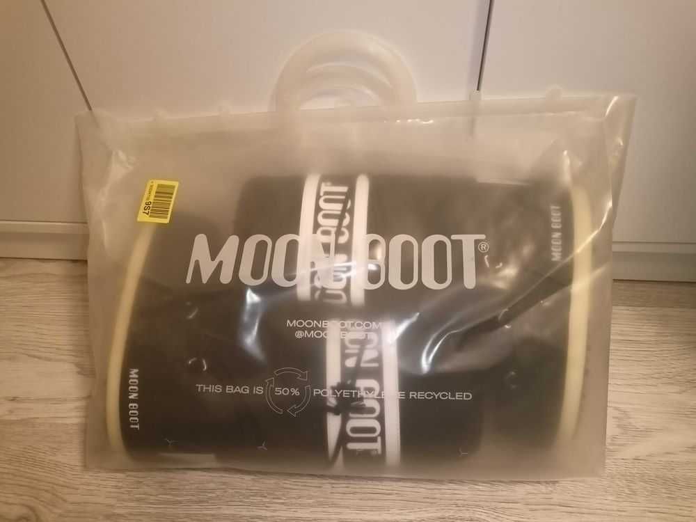 Nowe oryginalne Moon boot icon Czarne wysokie 35-38
