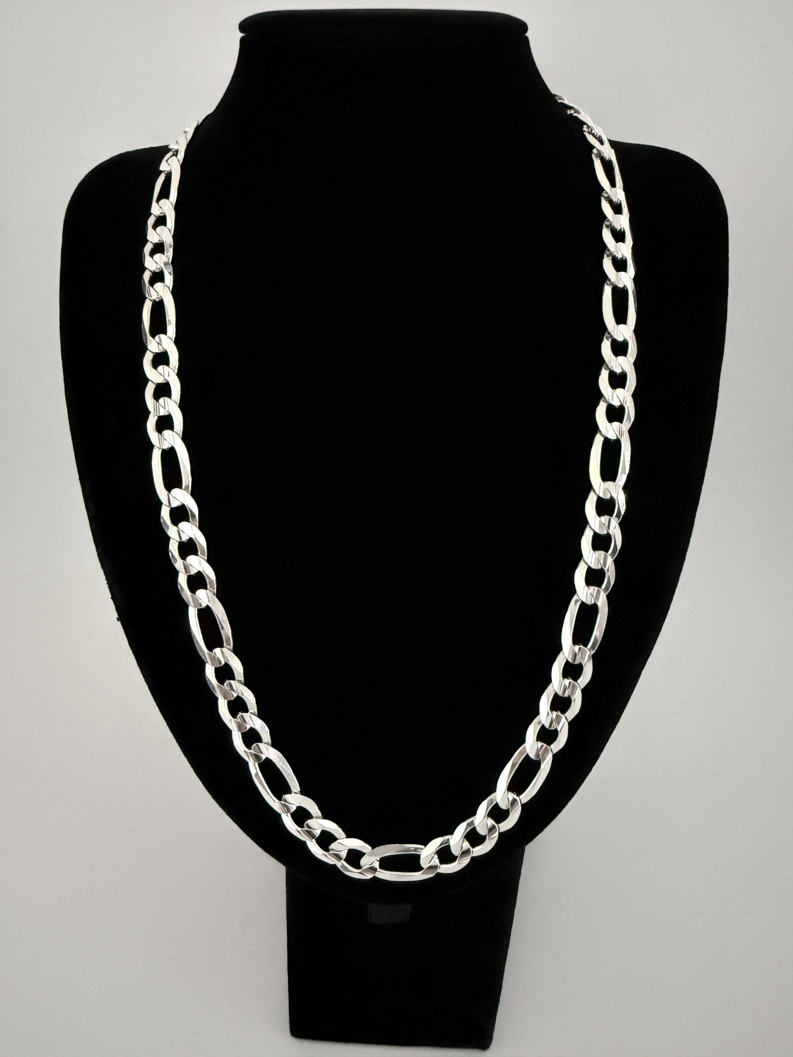 Srebrny Łańcuszek splot Figaro 62,5 CM 68 GRAM ! PR. 925 Okazja !