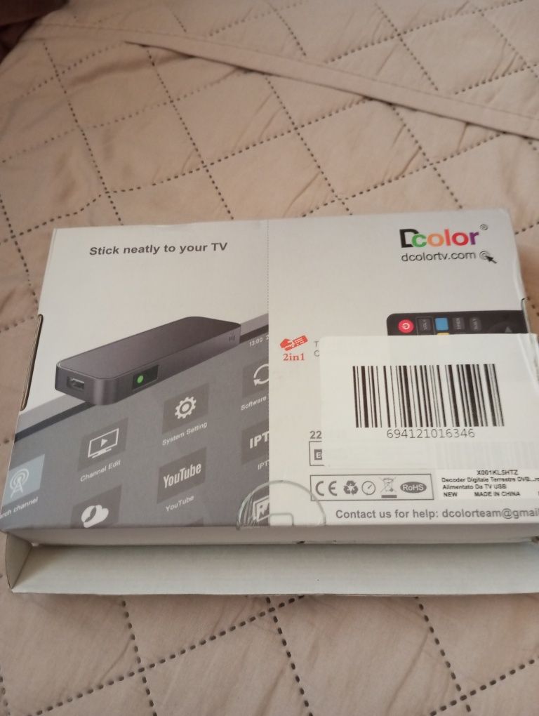 Box Dvbt2/ nova na cx