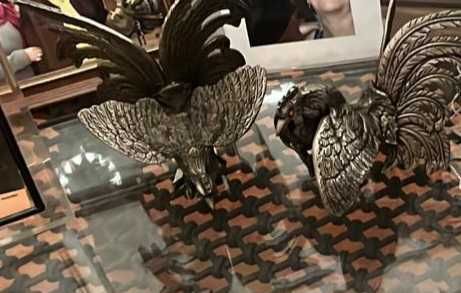 Conjunto de galos em ferro
