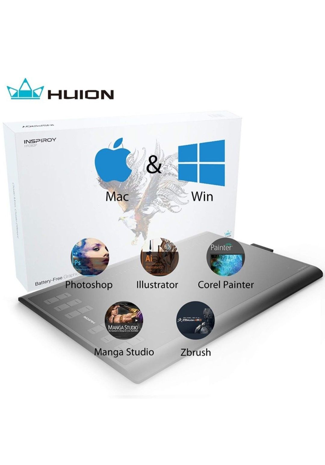 Графічний планшет Huion H1060P