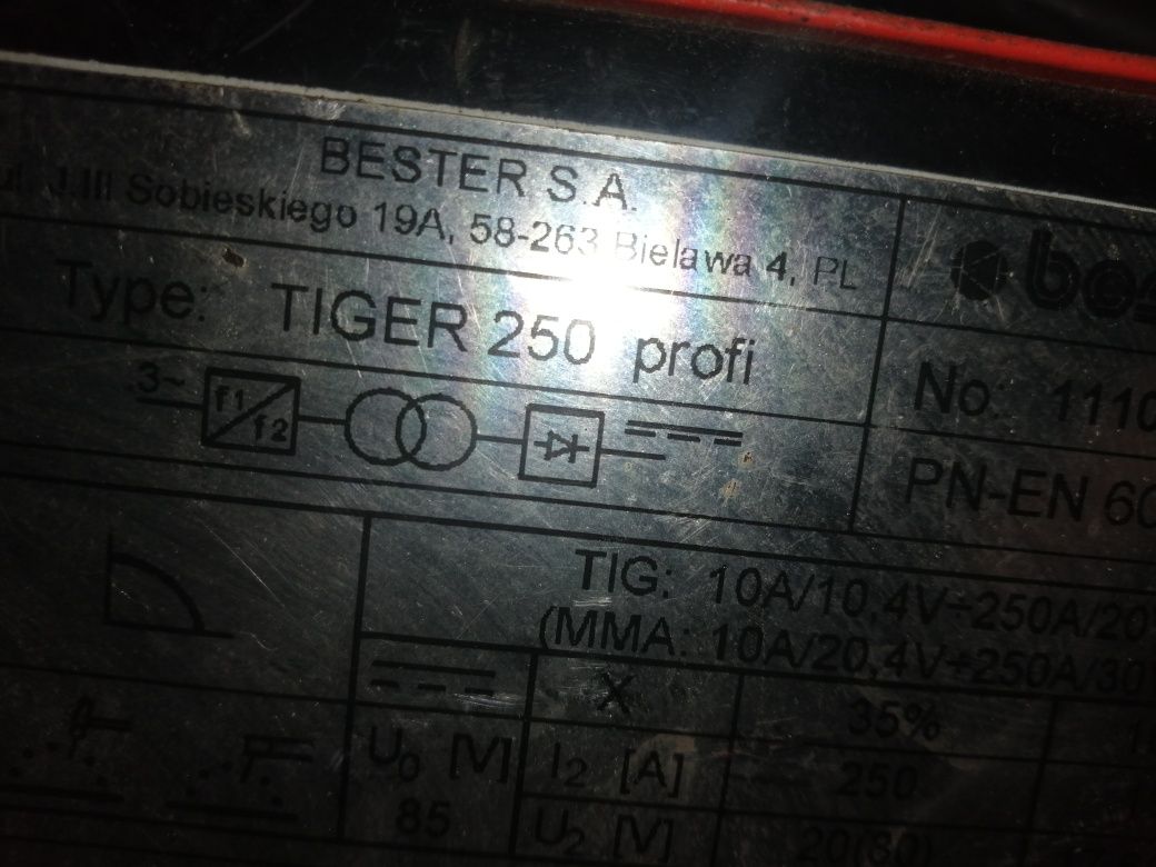 Spawarka TIG TIGER PROFI 250 bester