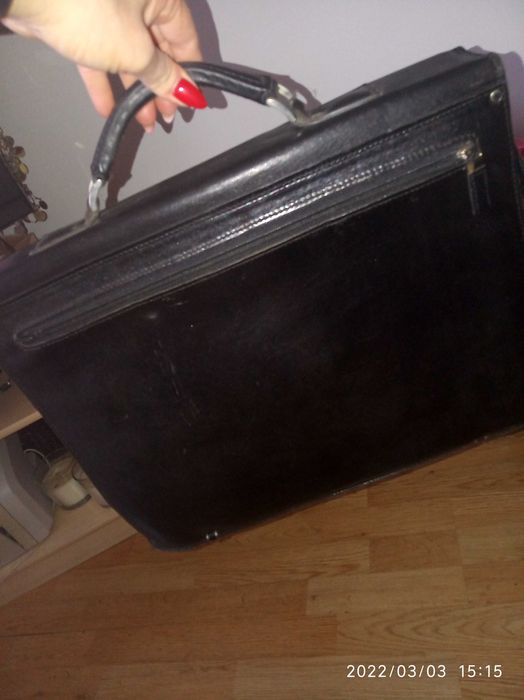 Teczka torebka dyplomatka  skóra