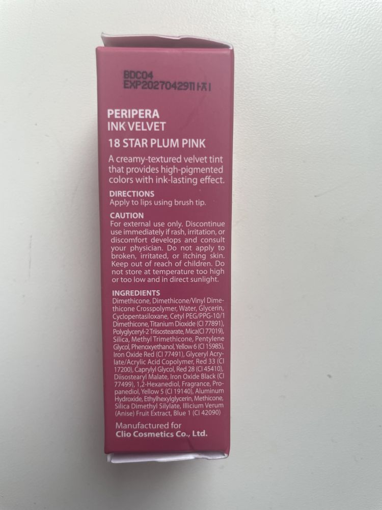 Peripera ink velvet 18