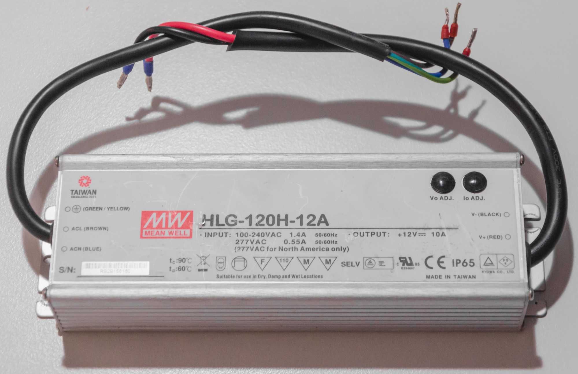 Sterownik Transformator Zasilacz LED Mean Well HLG-120H-12A