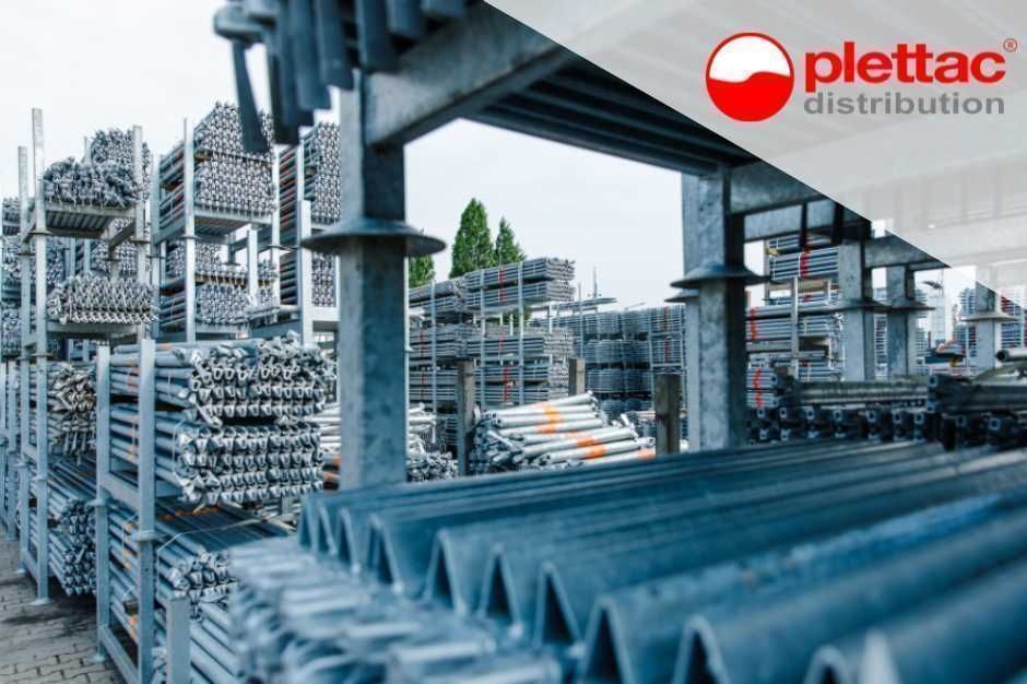 Rusztowania Modułowe 500m², wys.10m, podesty stalowe Plettac Pletak