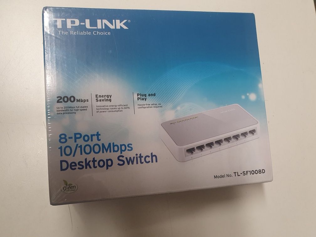 TPlink-Desktop switch 8 port NOWY sprzedam