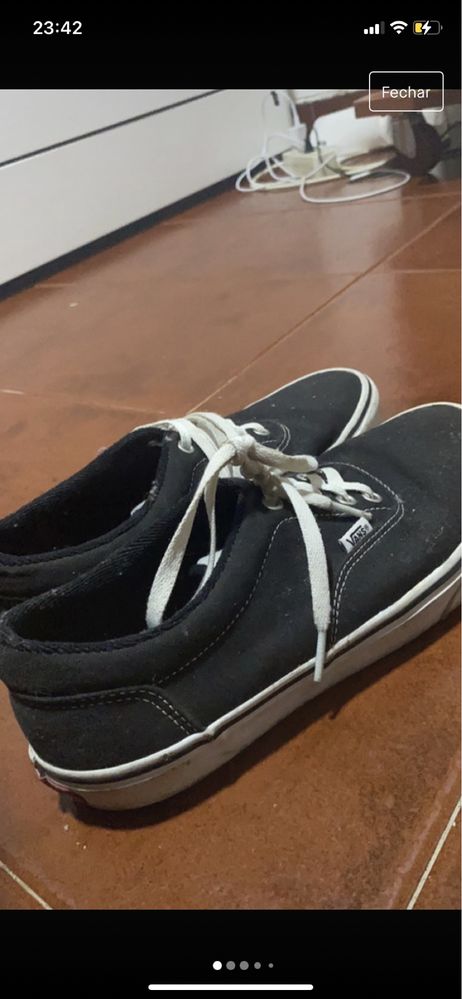 sapatilhas pretas da vans