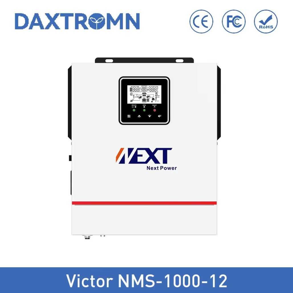Гибридный инвертор DAXTROMN NEXT Victor 1000Ватт 12Вольт Зарядное 40А