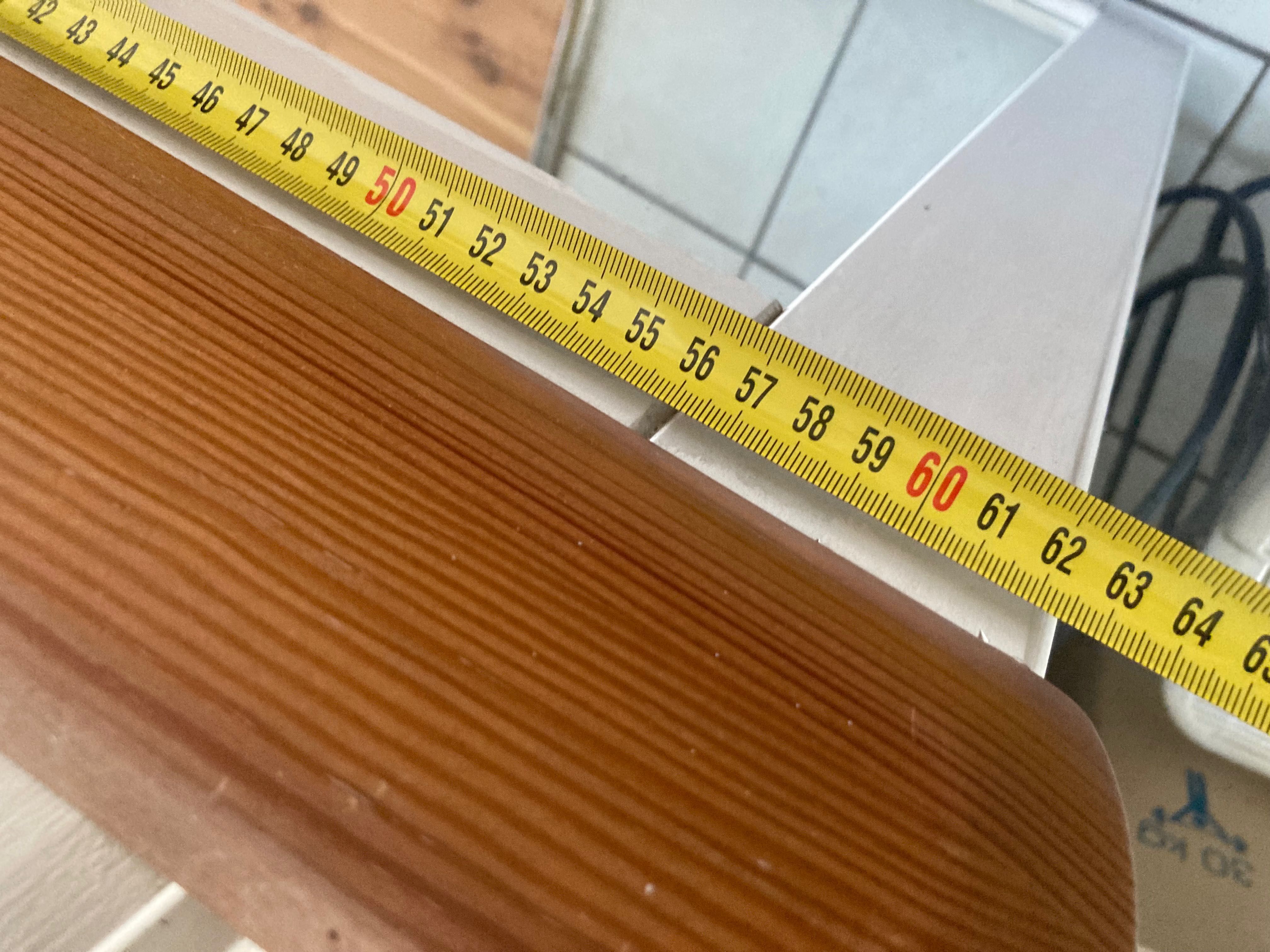 Drewniane lustro białe Ikea