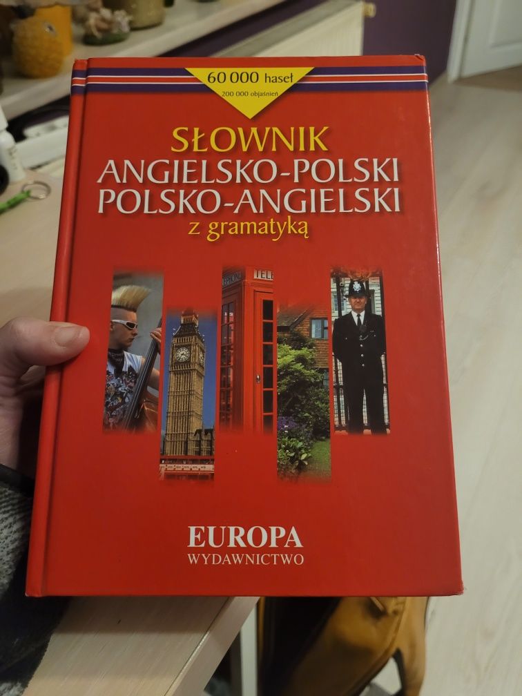 słownik angielsko-polski/ang-pol z gramatyką