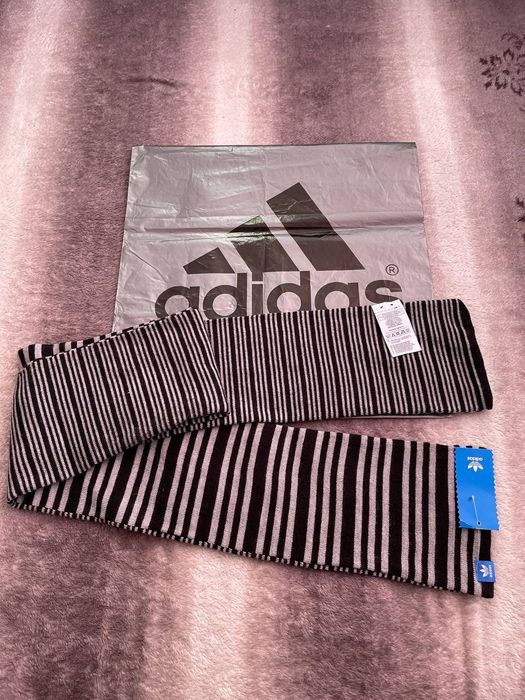 Фирменный двойной мужской шарф Adidas
