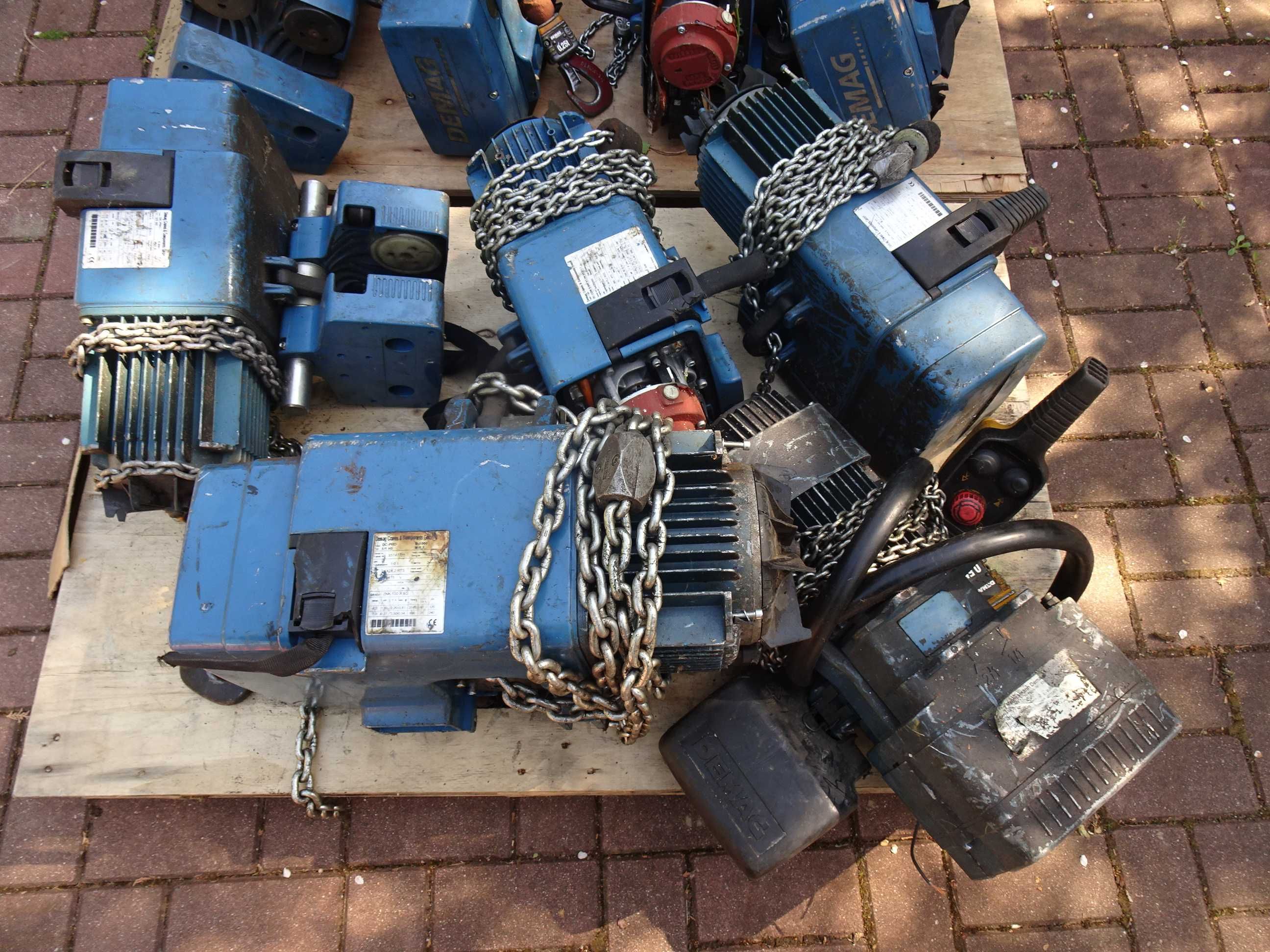 elektrowciąg łańcuchowy demag wciągarka 250kg  500kg uszkodzone