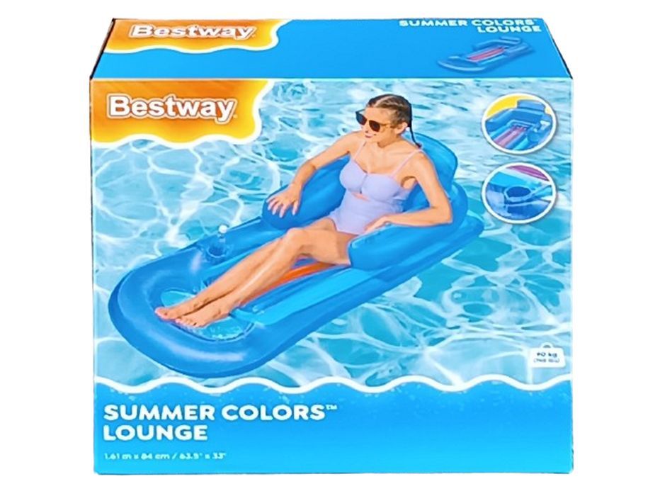 Dmuchany materac z oparciem - Bestway 161x84cm