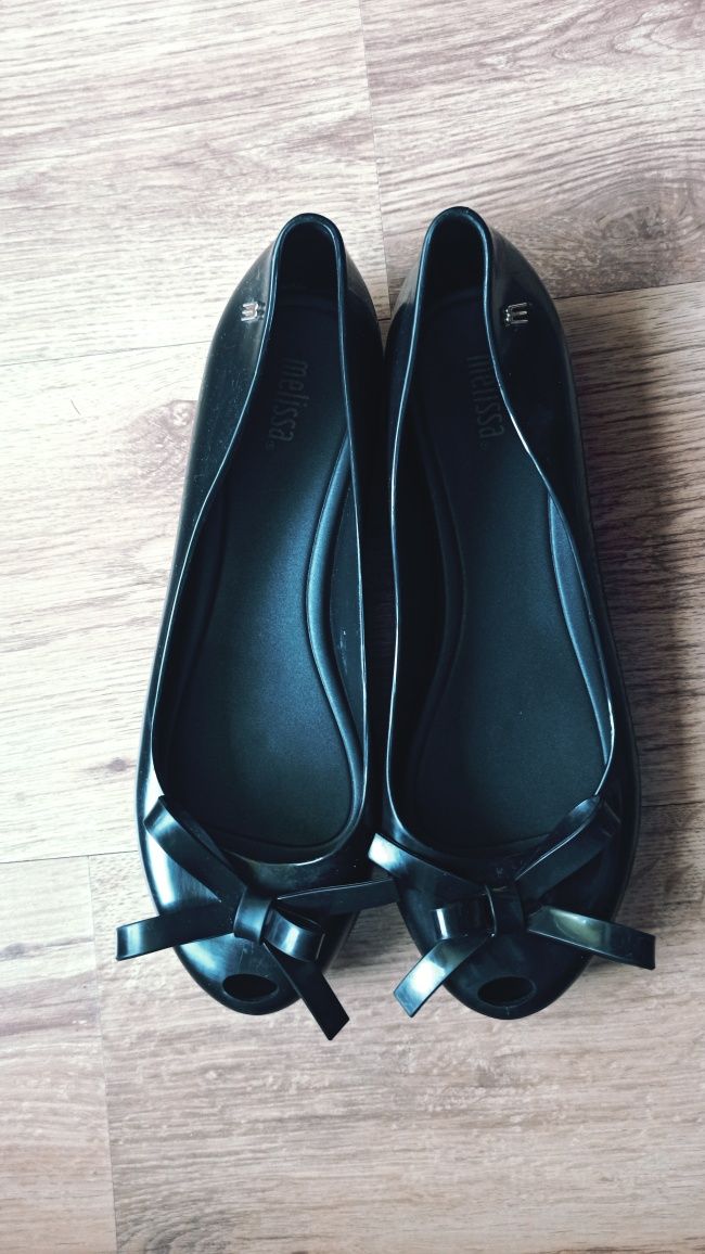 Czarne baleriny / czółenka Melissa meliski  39 24,5 cm