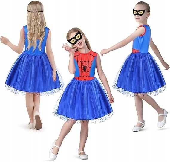 Sukienka Spiderman Aomig Dla Dziewczynki 130cm Q189