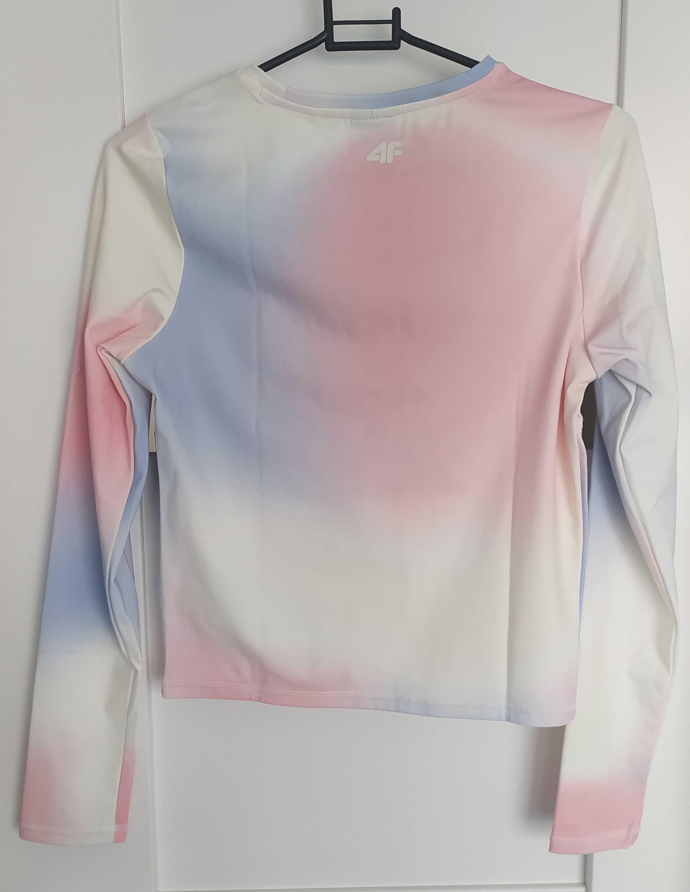 Longsleeve crop-top slim gładki damski 4F r. M