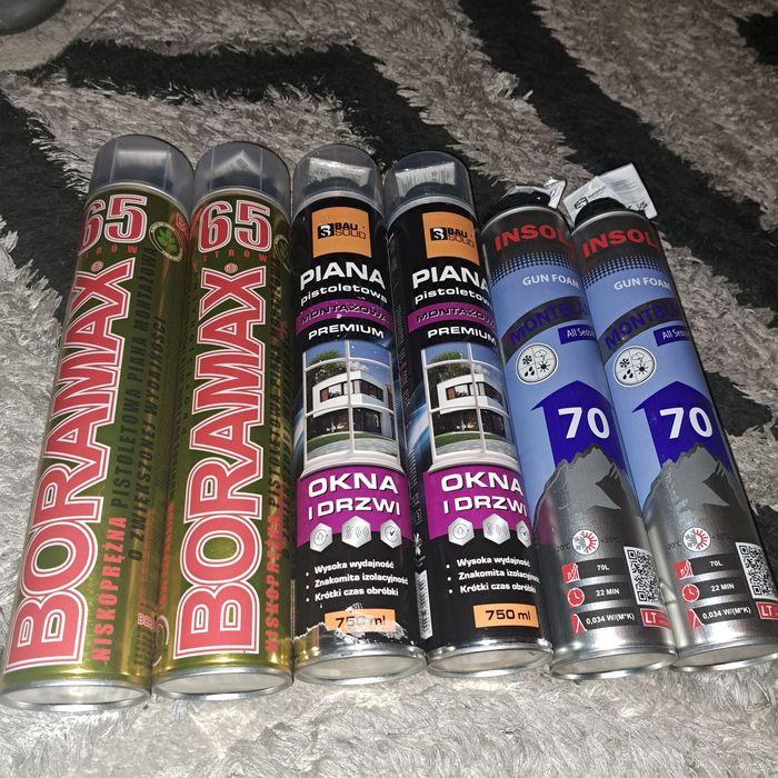 Pianka montażowa pistoletowa  6szt.