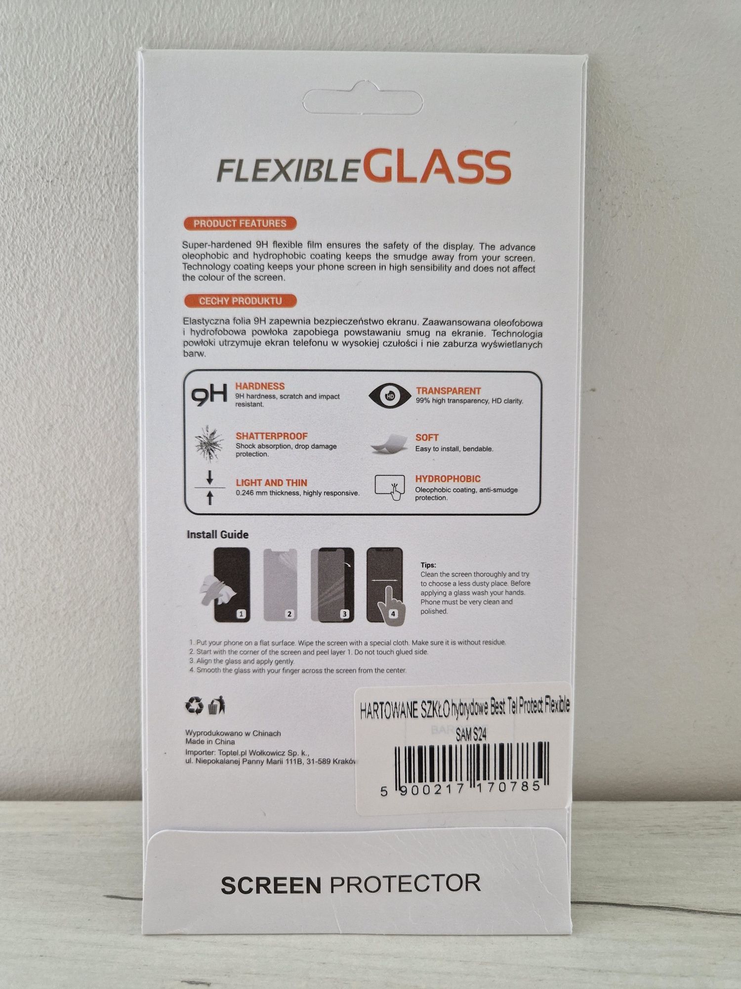 Hartowane szkło hybrydowe Tel Protect Best Flexible SAMSUNG Galaxy S24