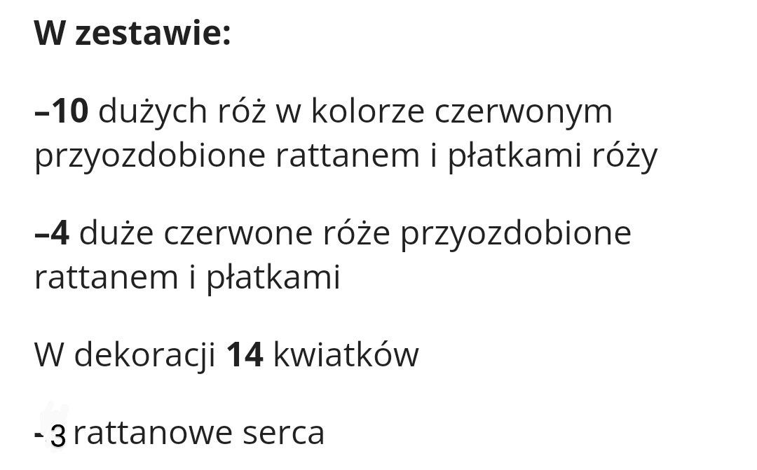 Dekoracja auta samochodu ślub róże 14 sztuk, tablice 2, serca 3 czerwo