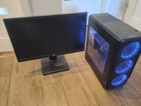 Komputer PC Gamingowy z monitorem 24"