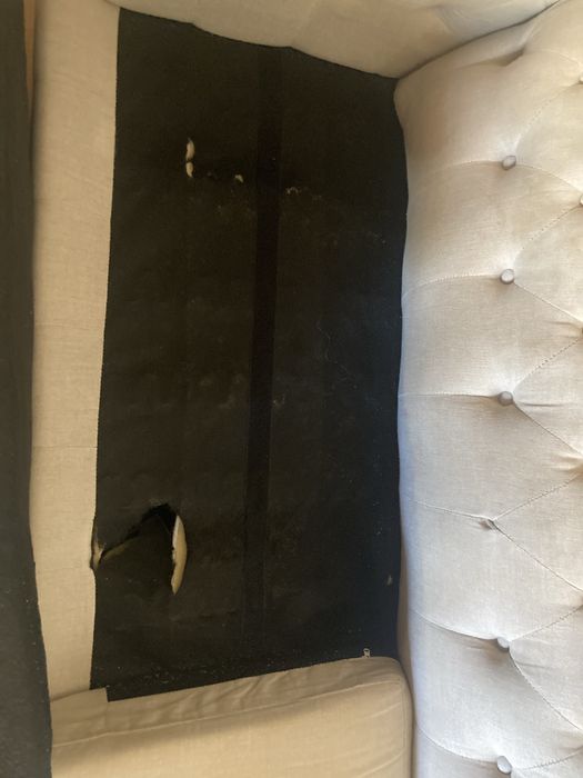 Sofá CHESTERFIELD Tecido Creme