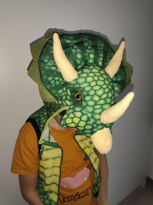 Strój, przebranie dinozaur triceratops