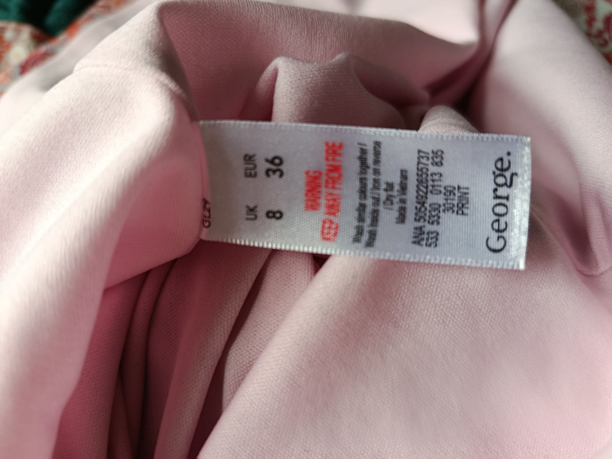 Letnia sukienka maxi plus apaszka S/36