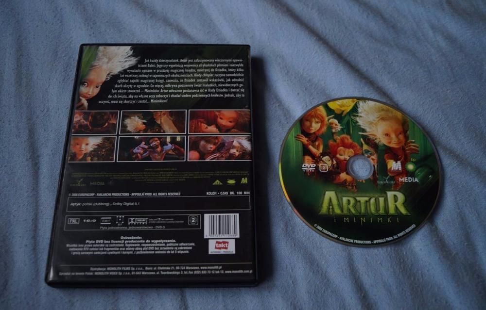 Artur i Minimki film bajka DVD