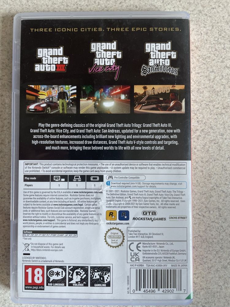 GTA The Trilogy. Definitive edition.