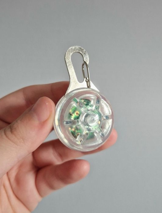 Światełko lampka do obroży szelek dla psa spacer widoczność