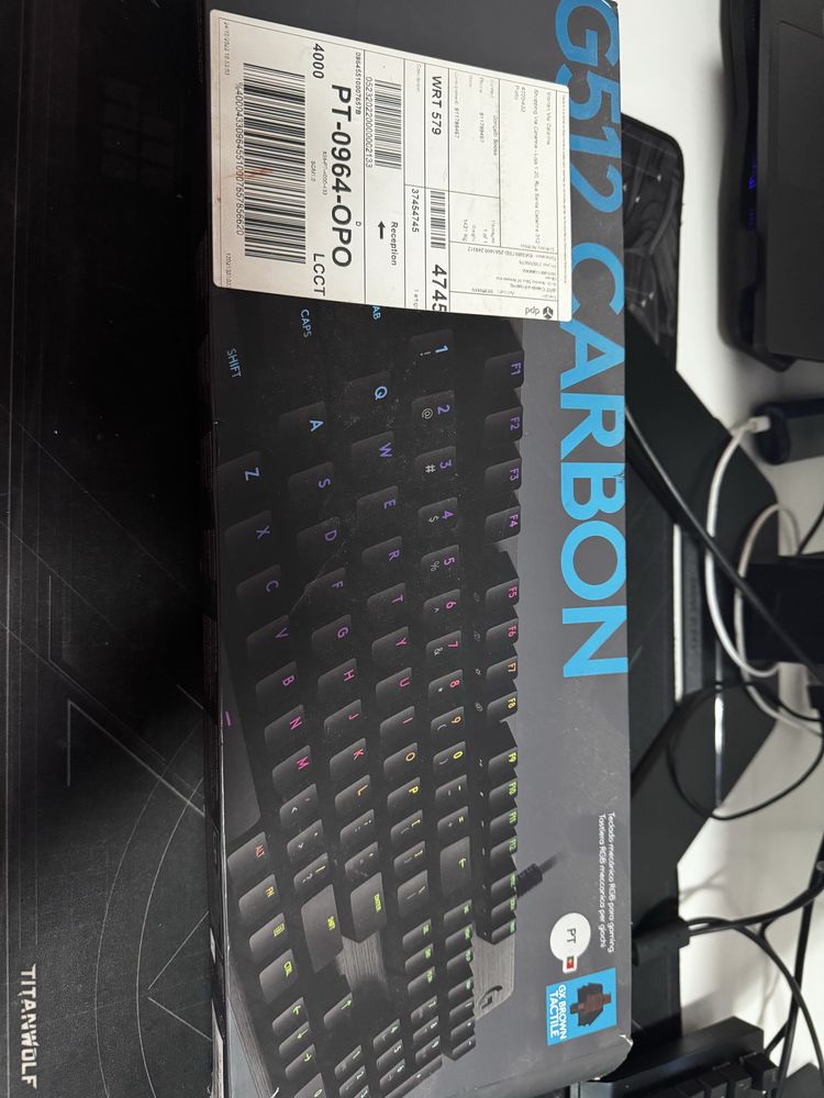 Teclado mecânico logitech G512 Carbon BROWN SHITCH