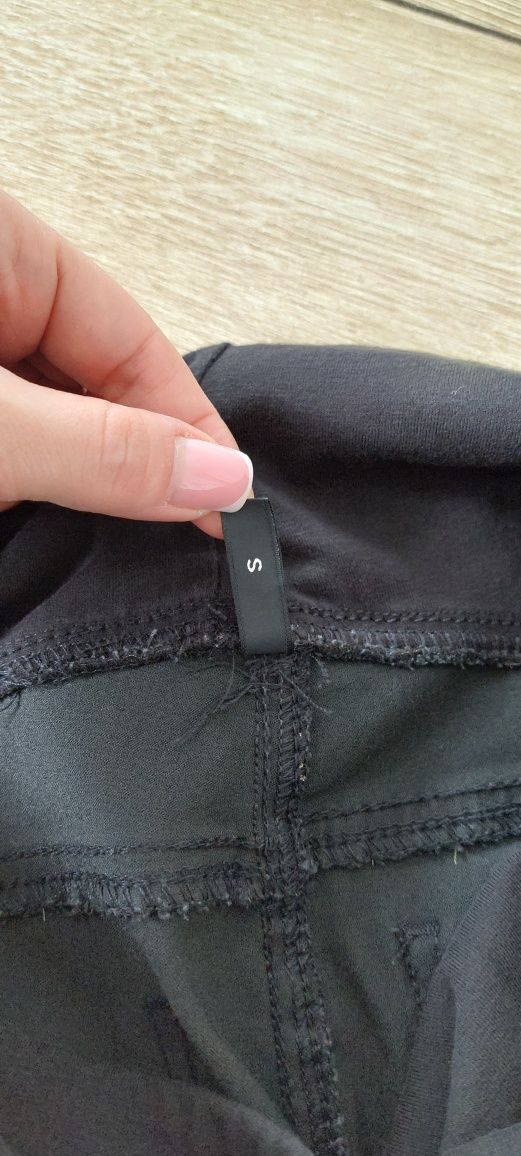 Spodnie ciążowe czarne jeansy legginsy calzedonia S jak nowe