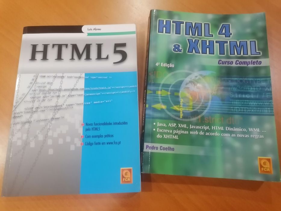 2 Livros HTML 4 e 5