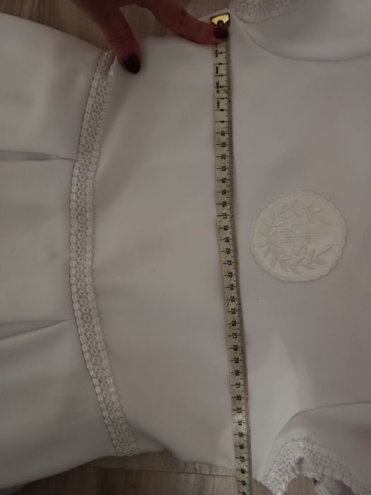 Sukienka komunijna komunia 152-158 bolerko wianek torebka rękawiczki