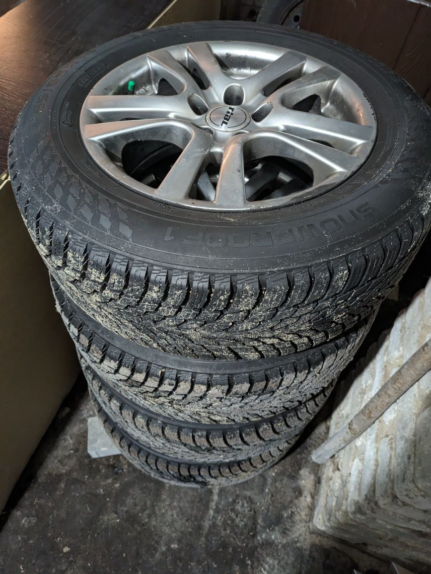 Koła zimowe Nokian Snowproof 1 195/65R15 2023 + Felgi rial aluminiowe