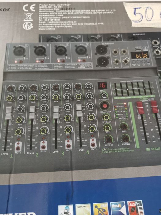 Mesa mistura 4 canais