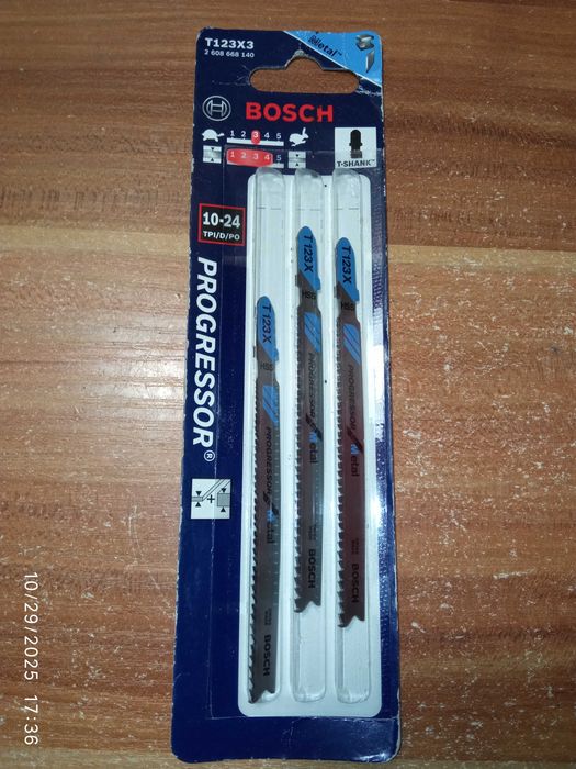 ЛОТ: НОВІ Пилки Полотна Bosch для Лобзика (дерево пластик ДСП ДВП) США