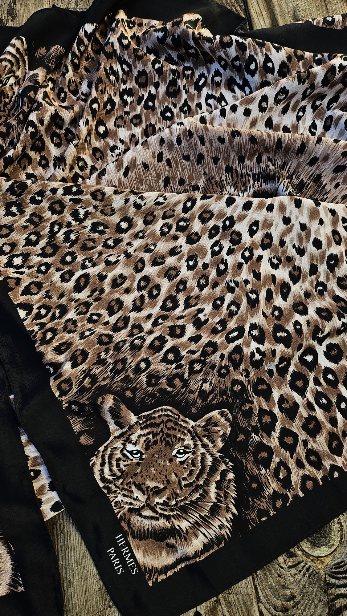 Шарф хустинка hermes leopard