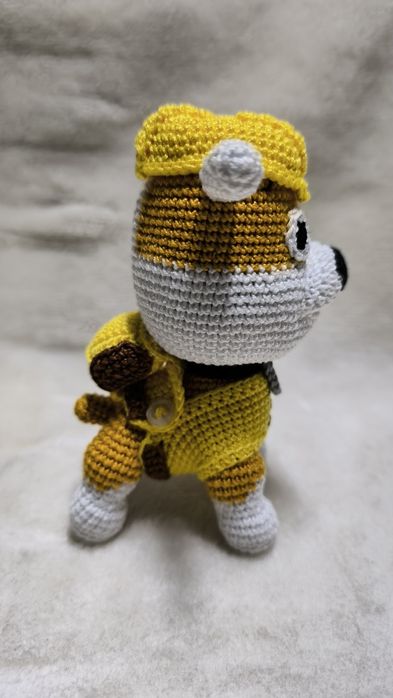 Rubble Amigurumi da Patrulha Pata