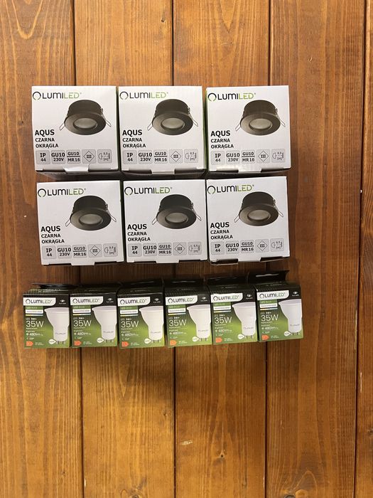 Oprawa halogenowa HERMETYCZNA  + żarówka LED 5W GU10