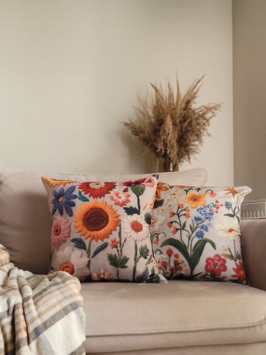 Poszewki na poduszki kwiaty (różne wzory)